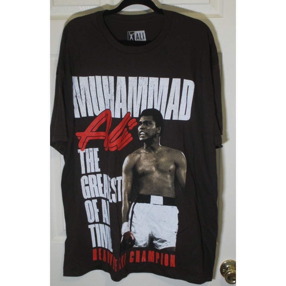 NEW Muhammad Ali The Greatest of All Time Brown Graphic Tee 2XL NWOT